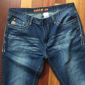 Cinch Brand Ian Cowboy style jeans.